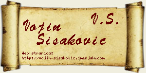 Vojin Šišaković vizit kartica